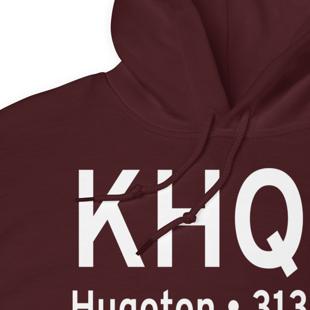 Hugoton Municipal Airport (KHQG) ICAO Hoodie Sweatshirt 