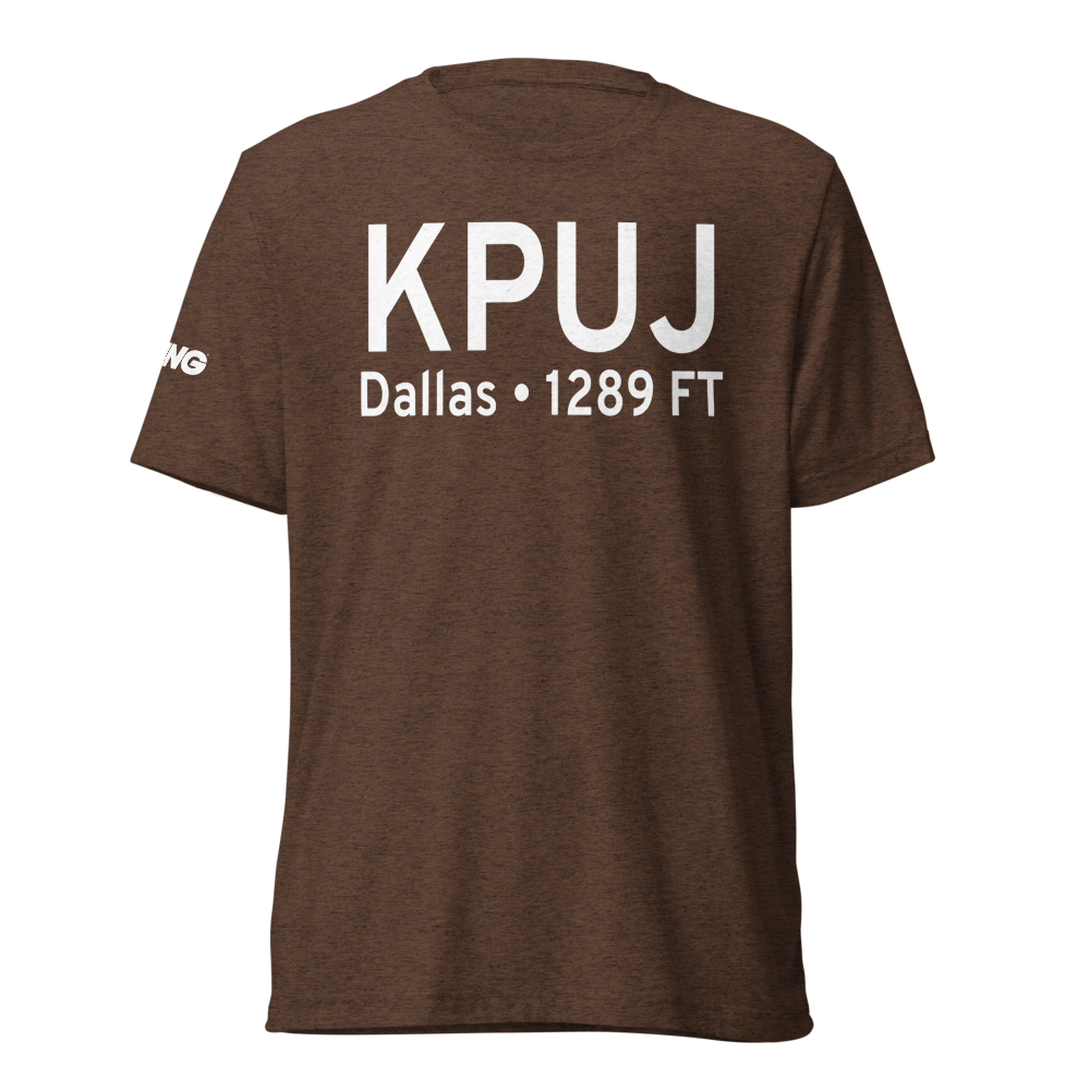 Paulding Northwest Atlanta Airport (KPUJ) ICAO Tri-blend T-Shirt 