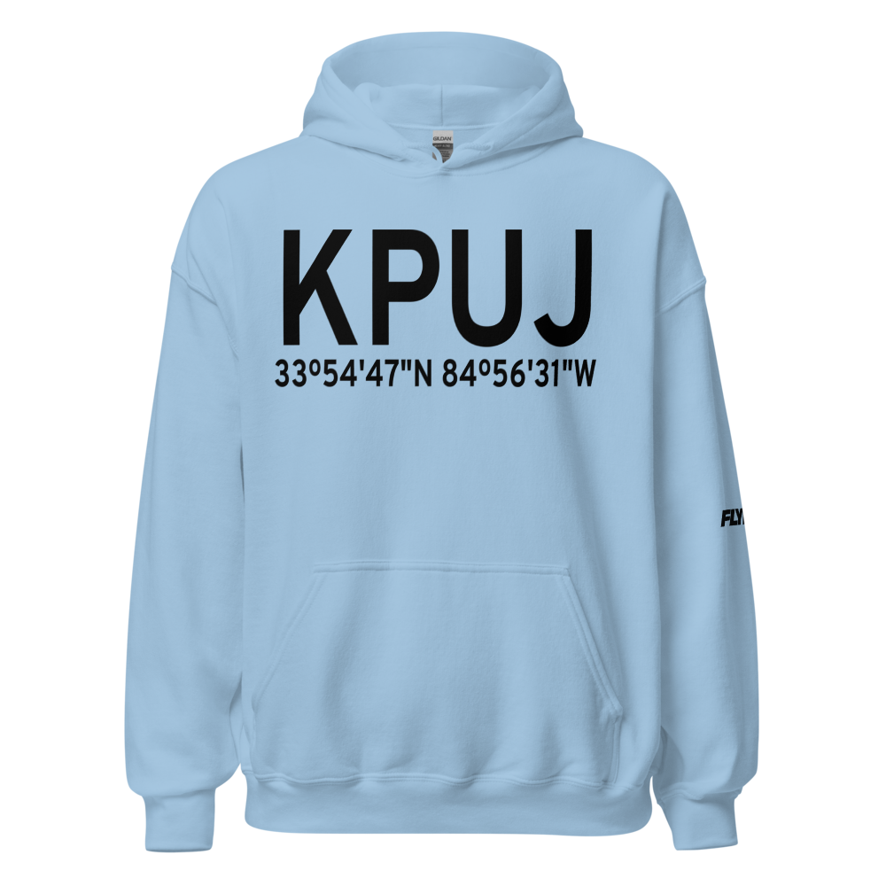 Paulding Northwest Atlanta Airport (KPUJ) ICAO Hoodie Sweatshirt 
