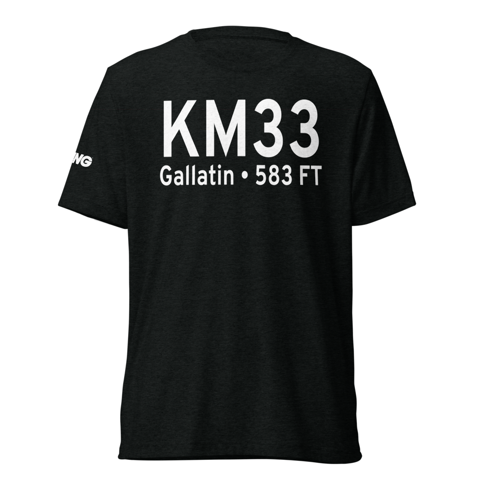 Sumner County Regional Airport (KM33) ICAO Tri-blend T-Shirt 