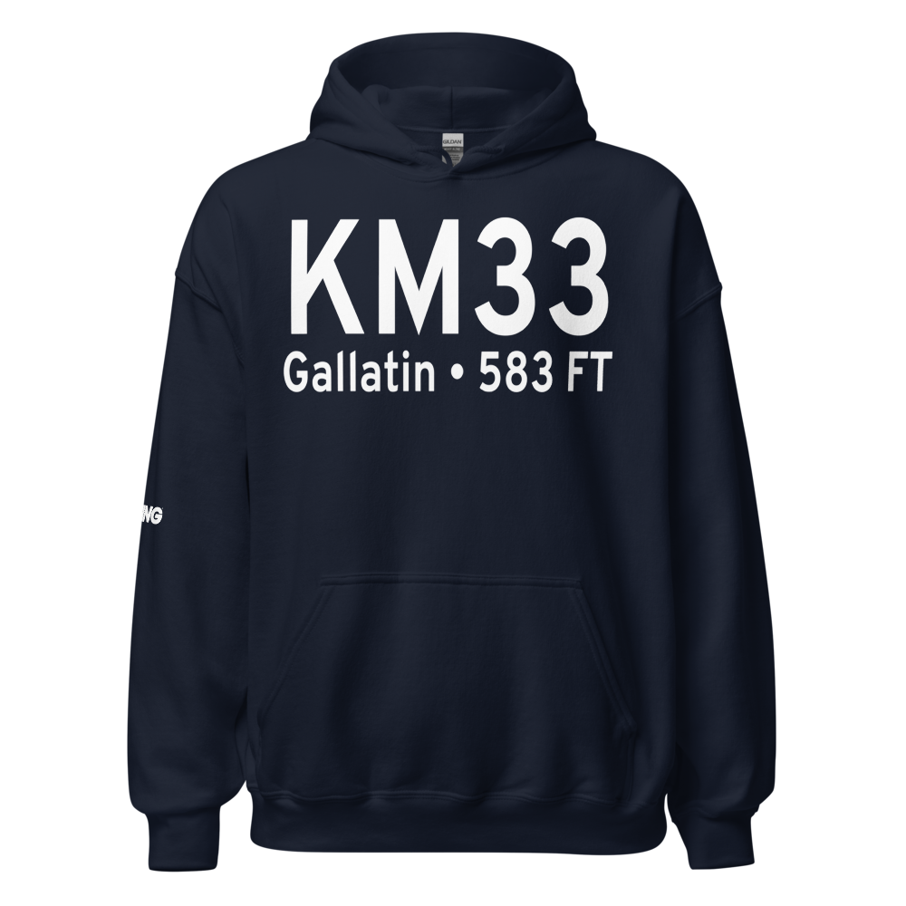 Sumner County Regional Airport (KM33) ICAO Hoodie Sweatshirt 