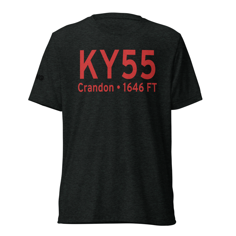 Crandon Municipal Airport (KY55) ICAO Tri-blend T-Shirt 