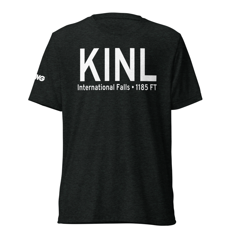Falls International Airport (KINL) ICAO Tri-blend T-Shirt 
