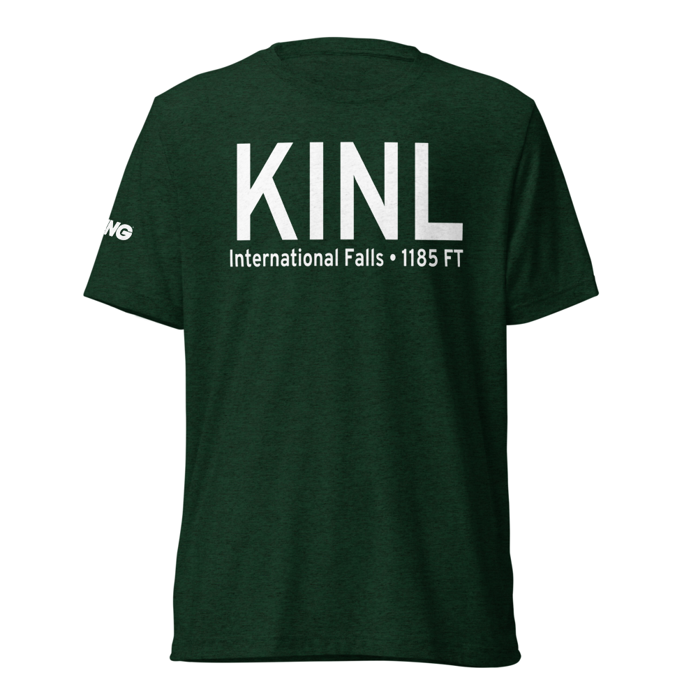 Falls International Airport (KINL) ICAO Tri-blend T-Shirt 