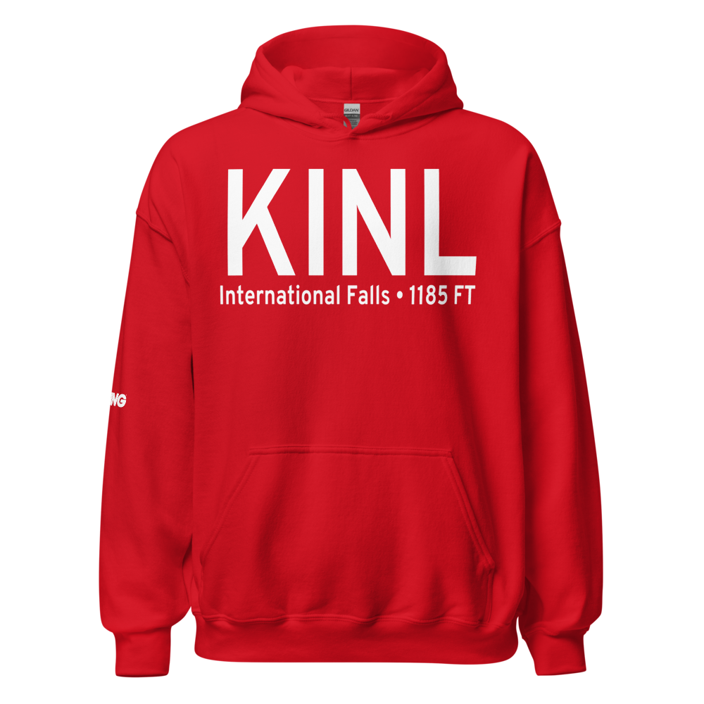 Falls International Airport (KINL) ICAO Hoodie Sweatshirt 