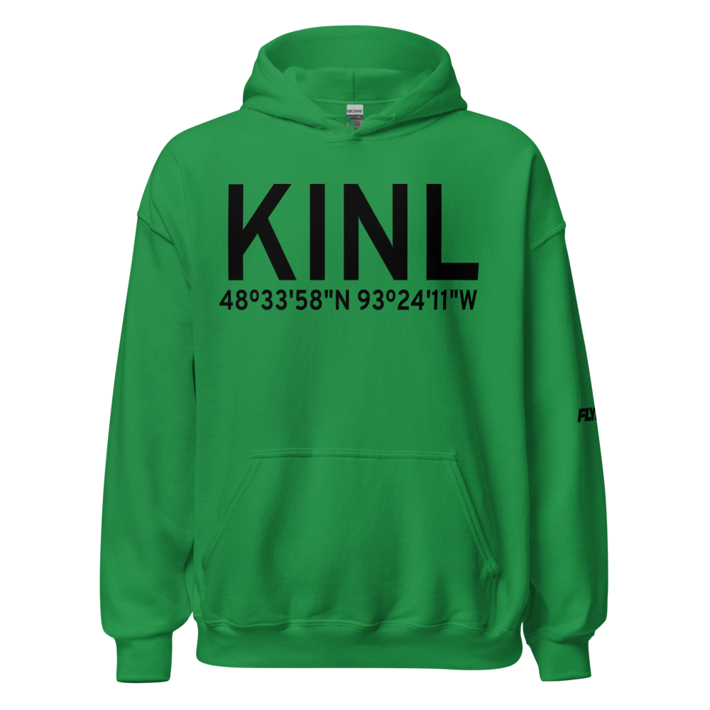 Falls International Airport (KINL) ICAO Hoodie Sweatshirt 