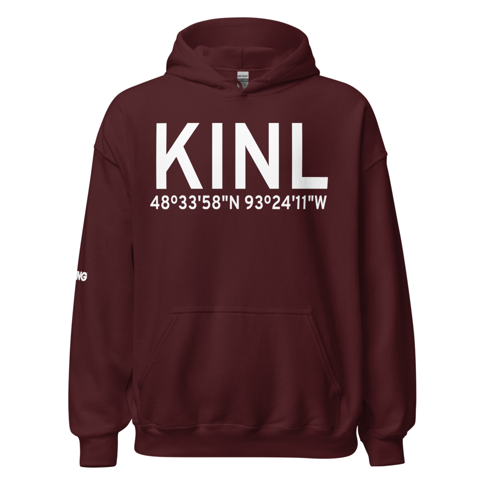 Falls International Airport (KINL) ICAO Hoodie Sweatshirt 
