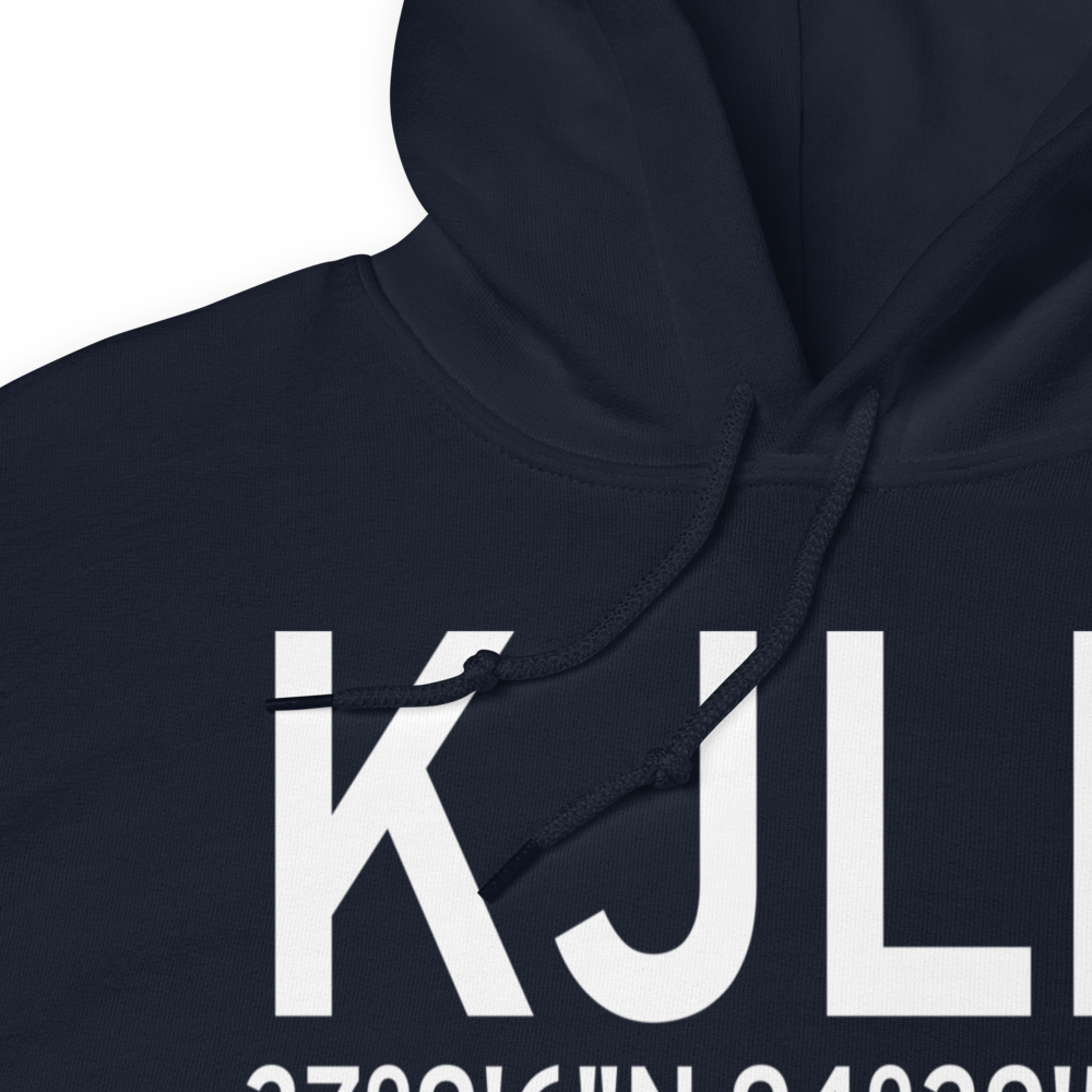 Joplin Regional Airport (KJLN) ICAO Hoodie Sweatshirt 