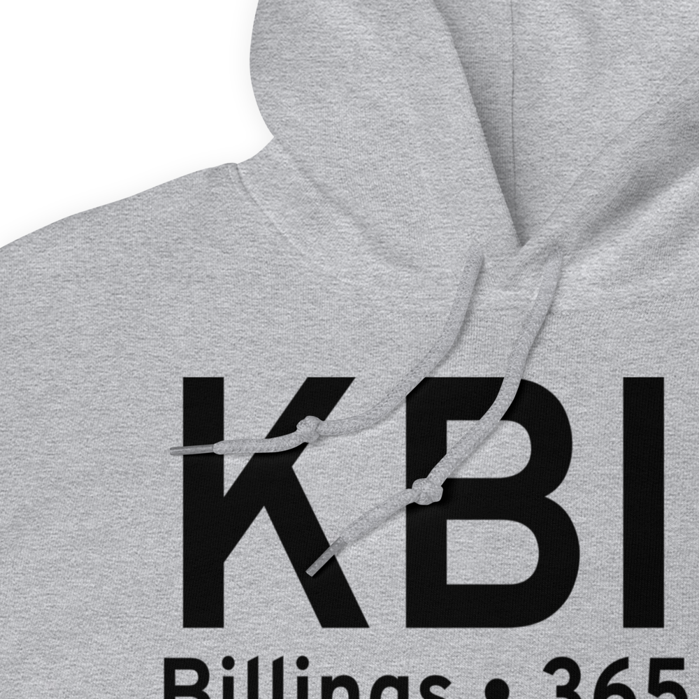 Billings Logan International Airport (KBIL) ICAO Hoodie Sweatshirt 