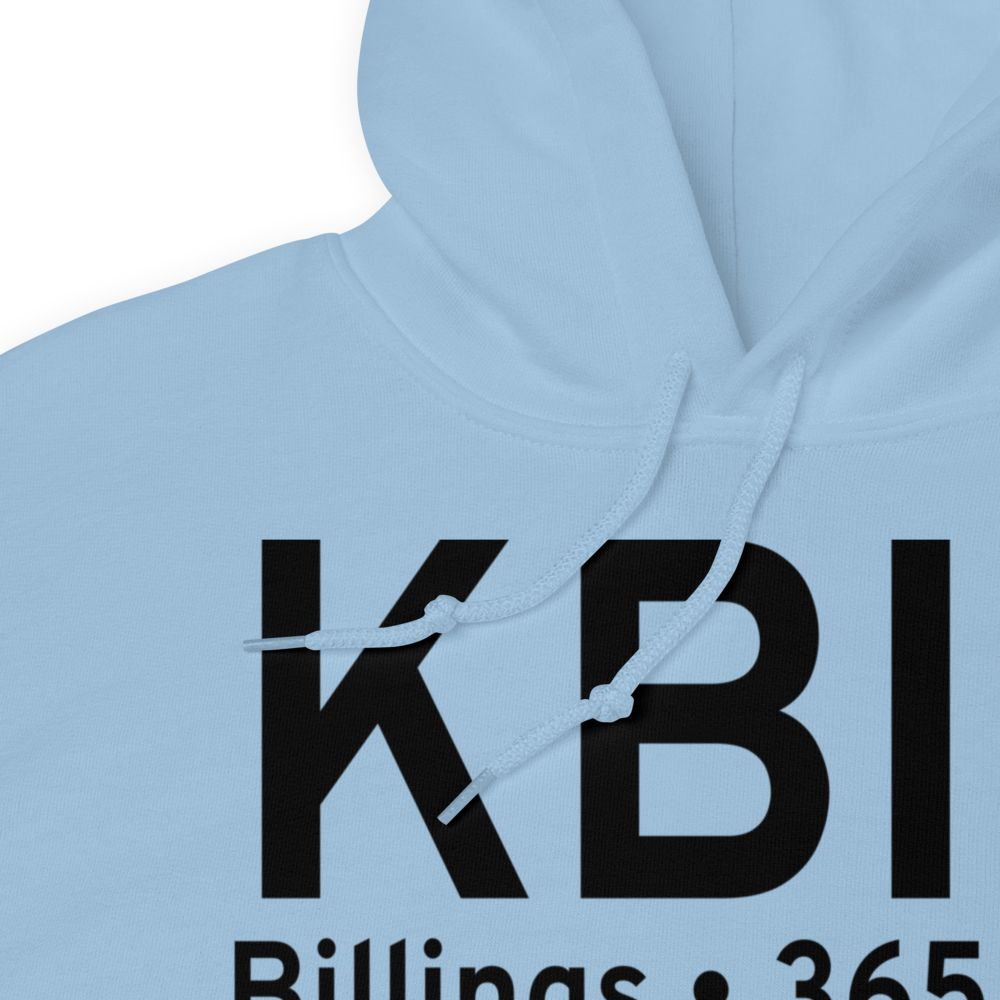 Billings Logan International Airport (KBIL) ICAO Hoodie Sweatshirt 