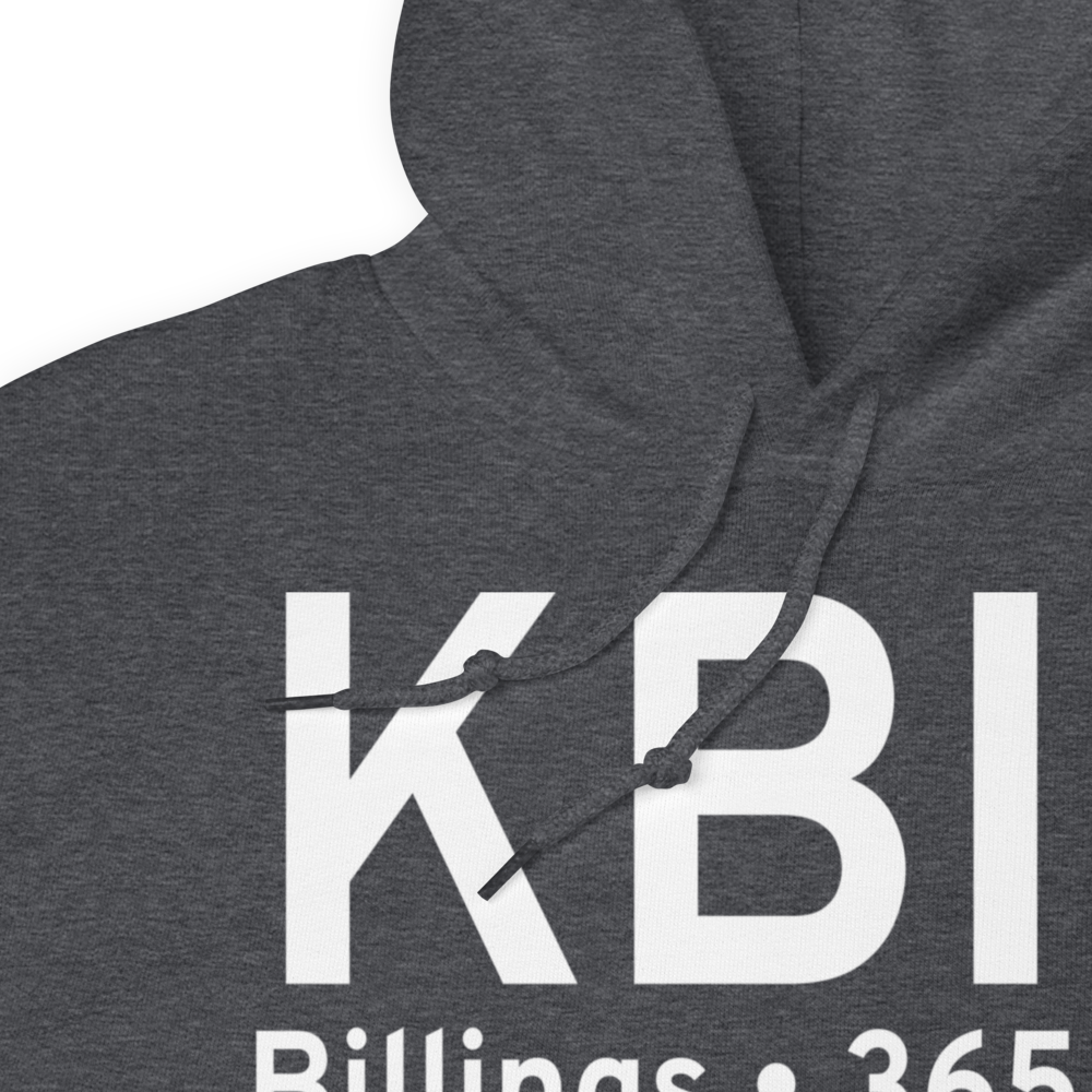 Billings Logan International Airport (KBIL) ICAO Hoodie Sweatshirt 