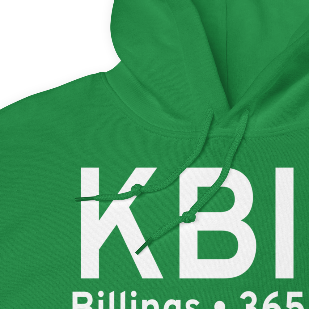 Billings Logan International Airport (KBIL) ICAO Hoodie Sweatshirt 