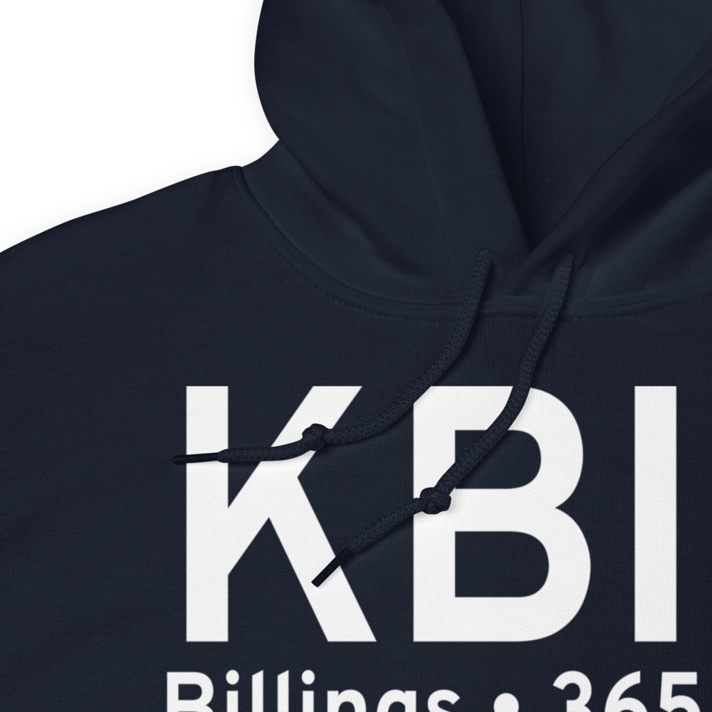 Billings Logan International Airport (KBIL) ICAO Hoodie Sweatshirt 