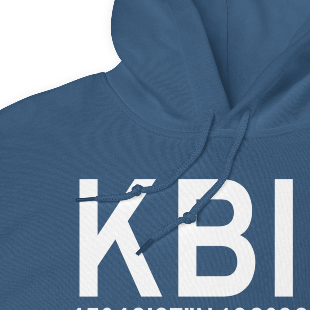 Billings Logan International Airport (KBIL) ICAO Hoodie Sweatshirt 