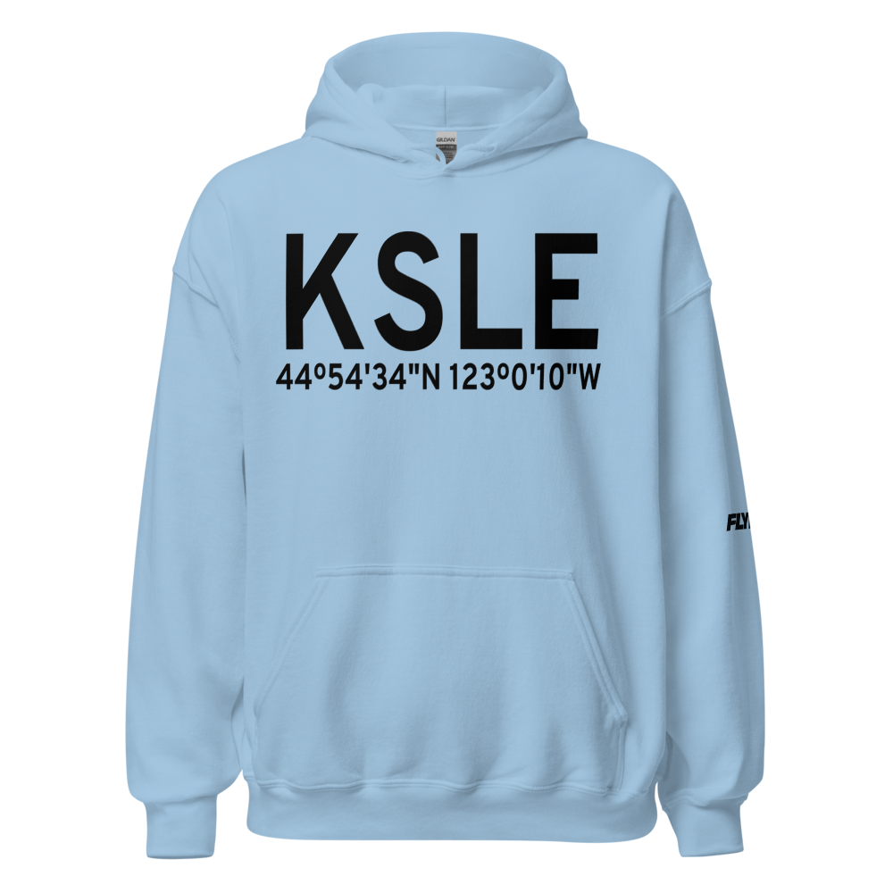 Salem Municipal Airport/McNary Field (KSLE) ICAO Hoodie Sweatshirt 