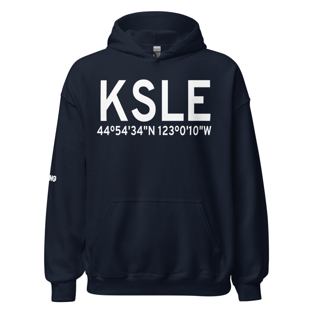 Salem Municipal Airport/McNary Field (KSLE) ICAO Hoodie Sweatshirt 