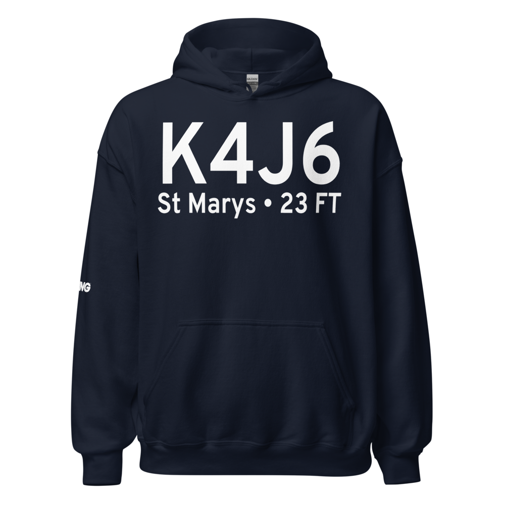 St Marys Airport (K4J6) ICAO Hoodie Sweatshirt 