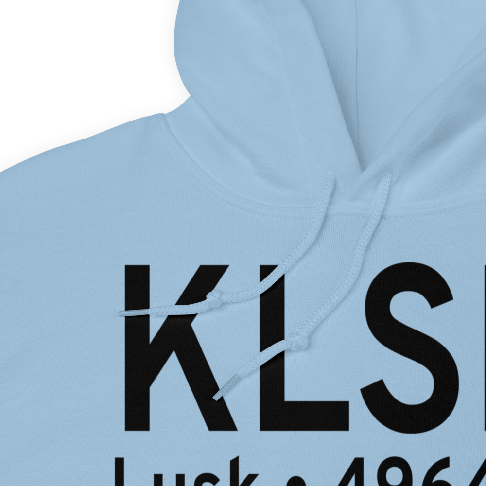 Lusk Municipal Airport (KLSK) ICAO Hoodie Sweatshirt 
