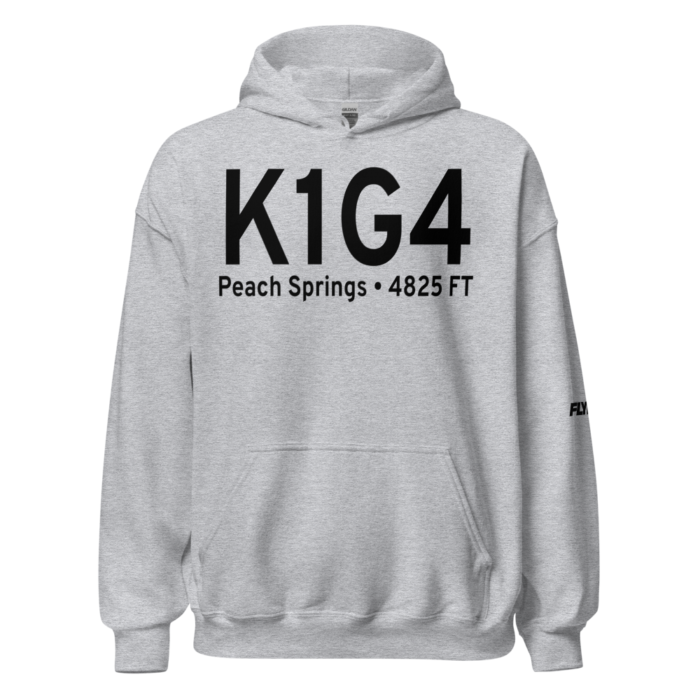 Grand Canyon West Airport (K1G4) ICAO Hoodie Sweatshirt 