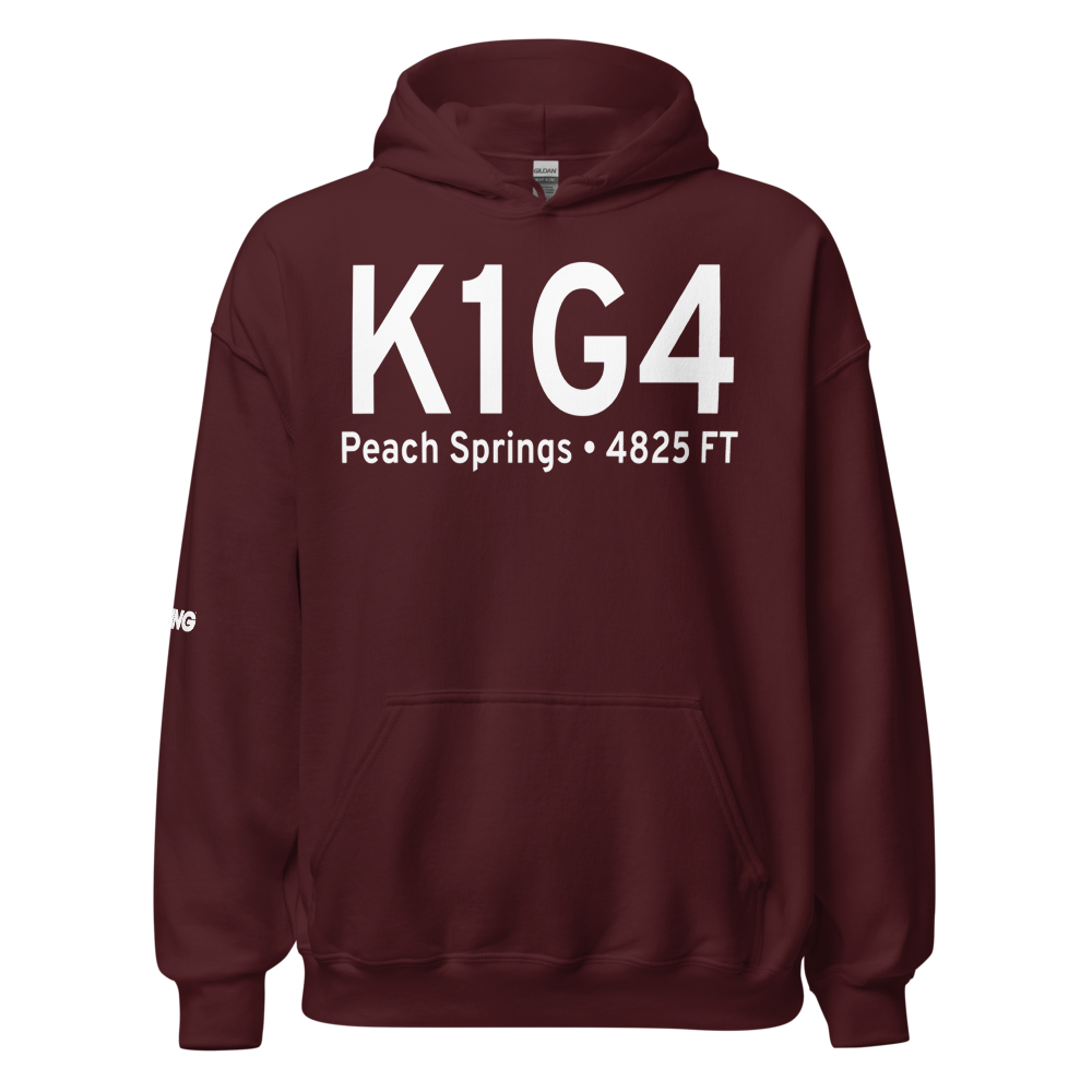 Grand Canyon West Airport (K1G4) ICAO Hoodie Sweatshirt 