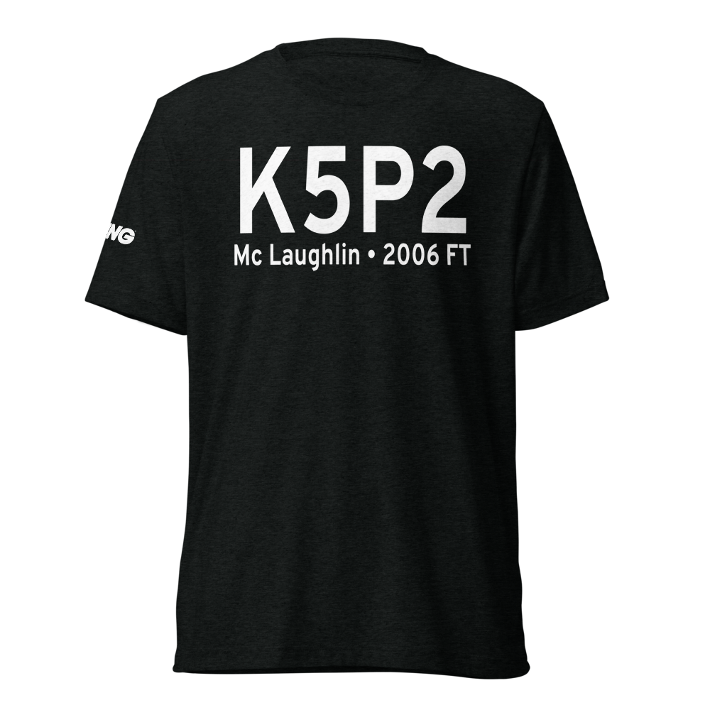 Mc Laughlin Municipal Airport (K5P2) ICAO Tri-blend T-Shirt 
