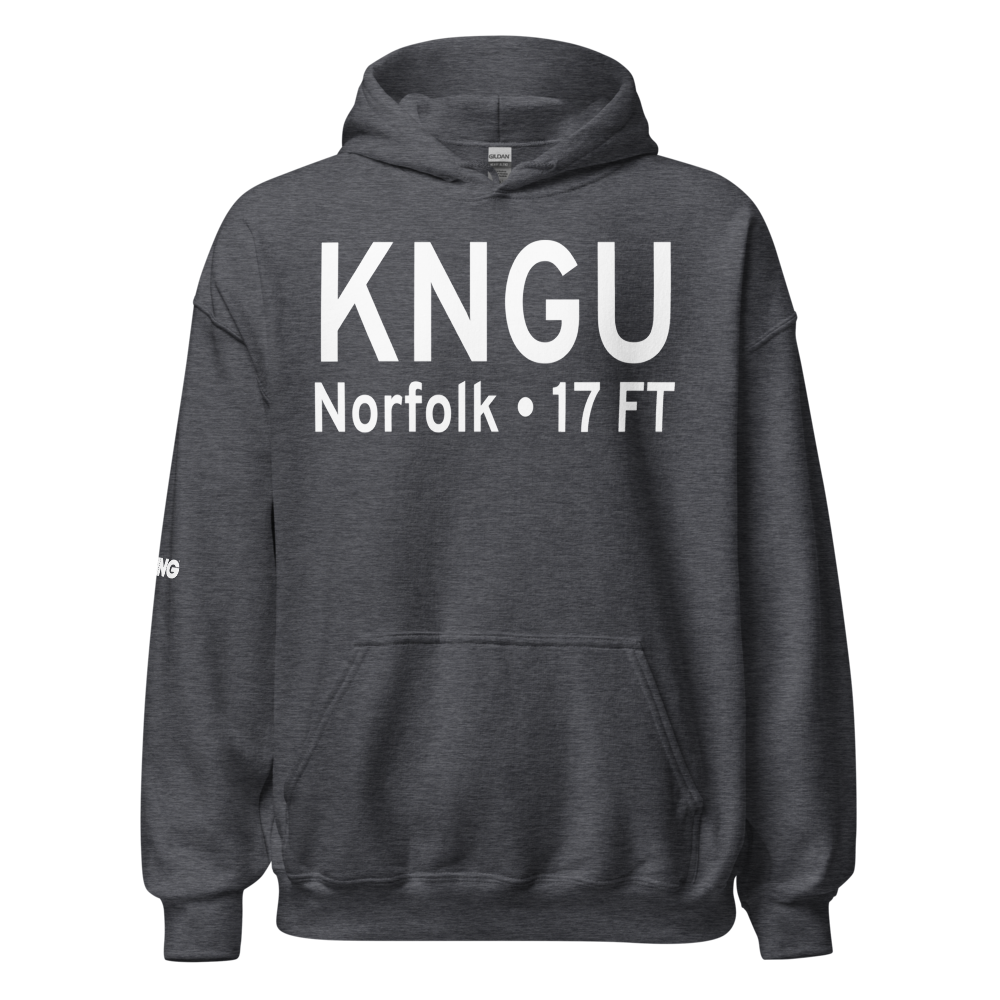 Norfolk Naval Station (Chambers Field) (KNGU) ICAO Hoodie Sweatshirt 