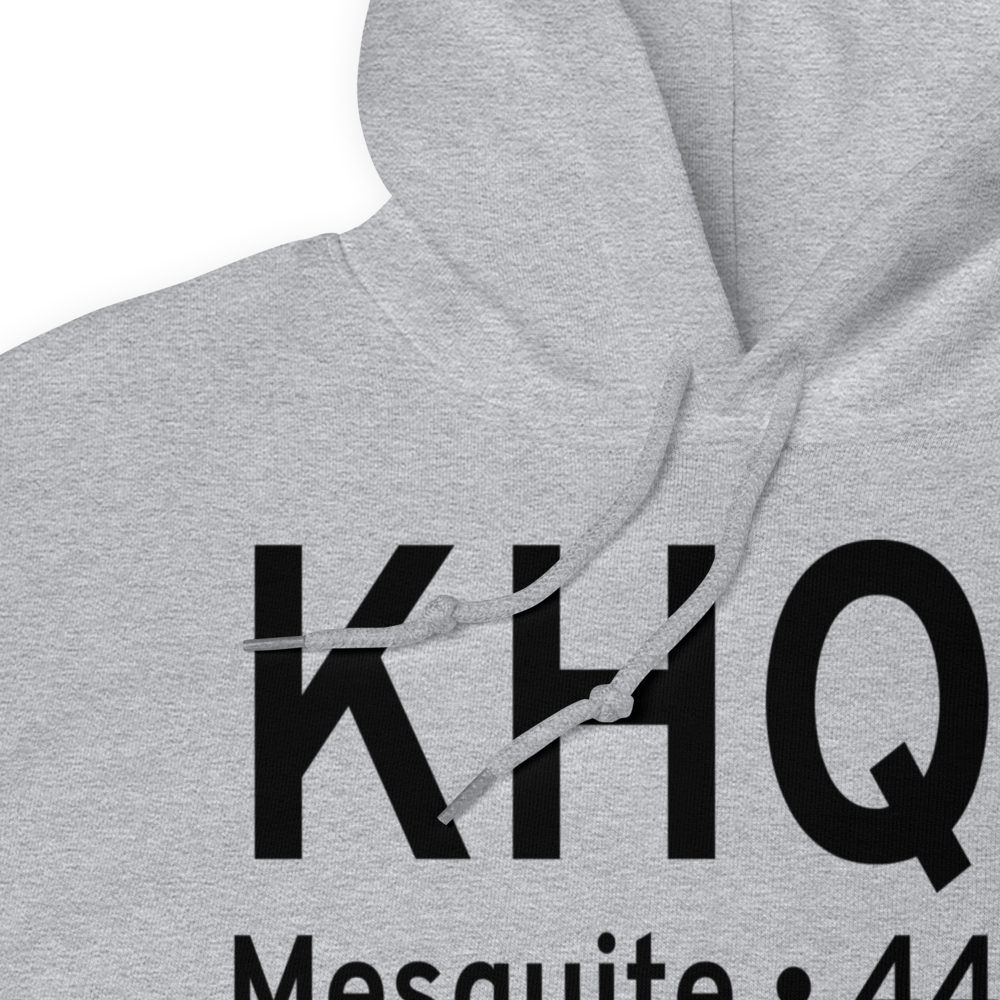 Mesquite Metro Airport (KHQZ) ICAO Hoodie Sweatshirt 