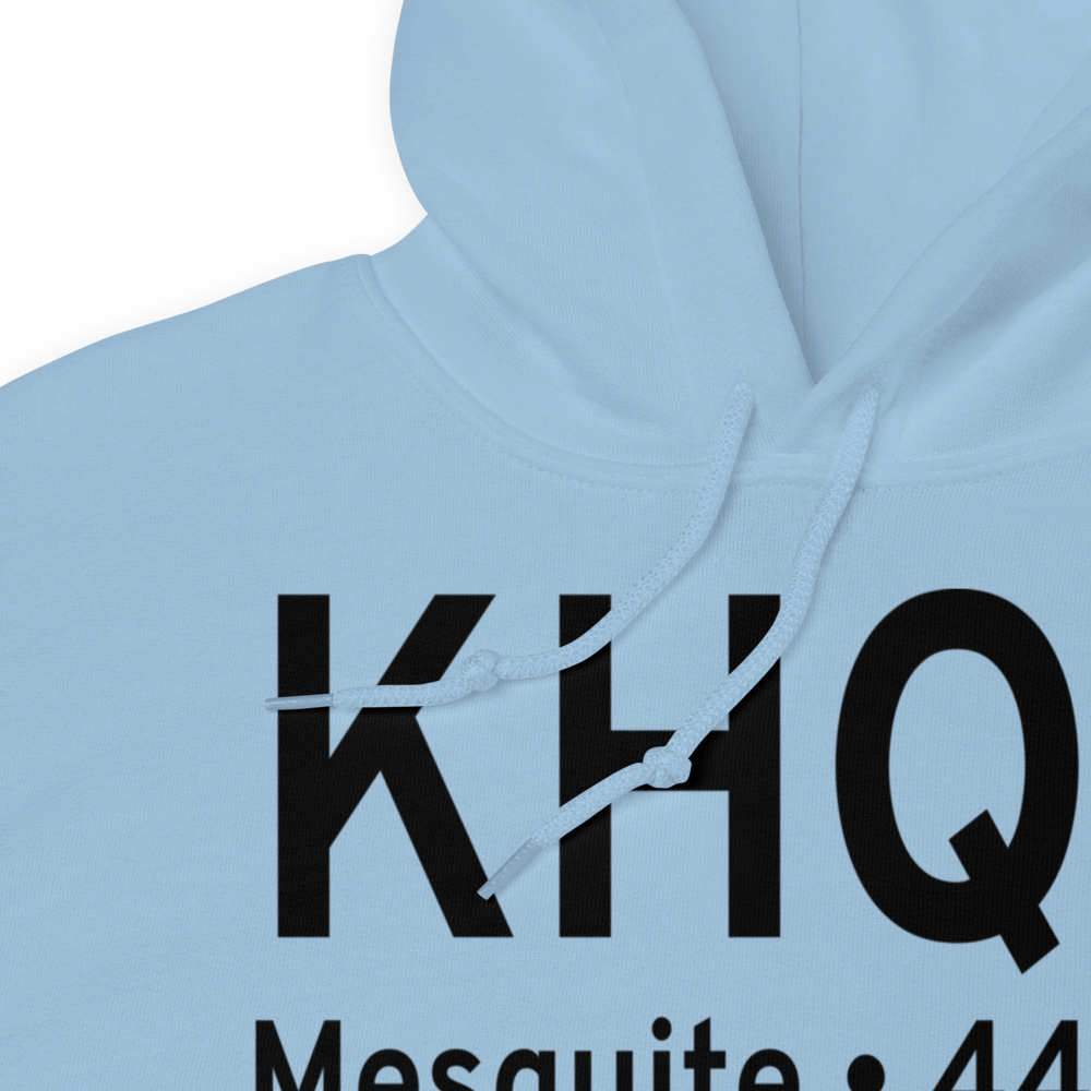 Mesquite Metro Airport (KHQZ) ICAO Hoodie Sweatshirt 