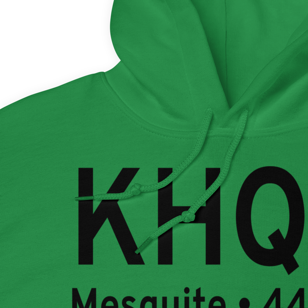 Mesquite Metro Airport (KHQZ) ICAO Hoodie Sweatshirt 