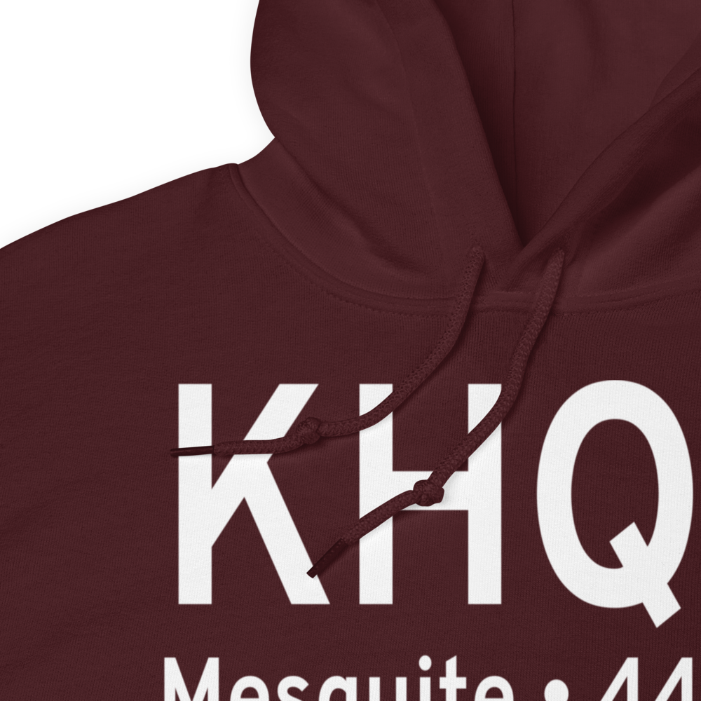 Mesquite Metro Airport (KHQZ) ICAO Hoodie Sweatshirt 