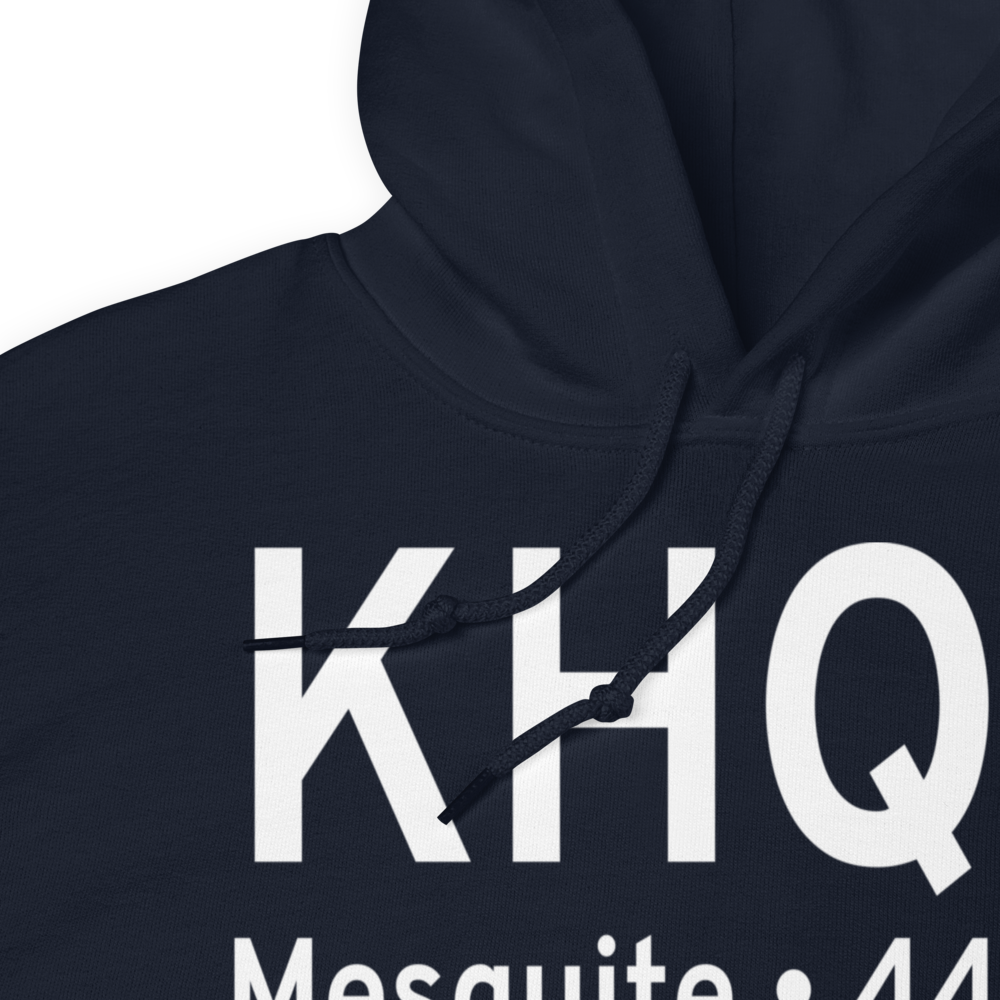 Mesquite Metro Airport (KHQZ) ICAO Hoodie Sweatshirt 