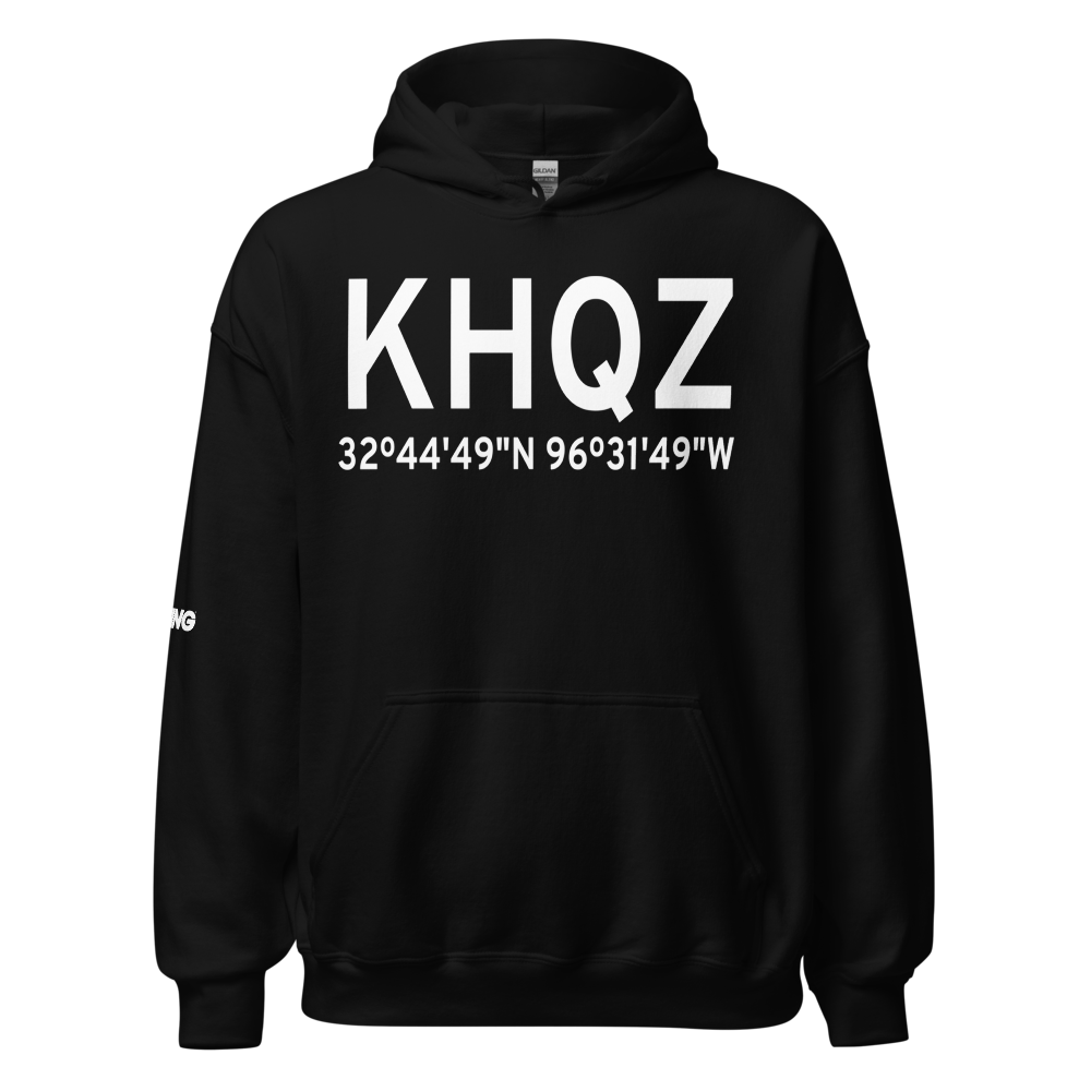 Mesquite Metro Airport (KHQZ) ICAO Hoodie Sweatshirt 
