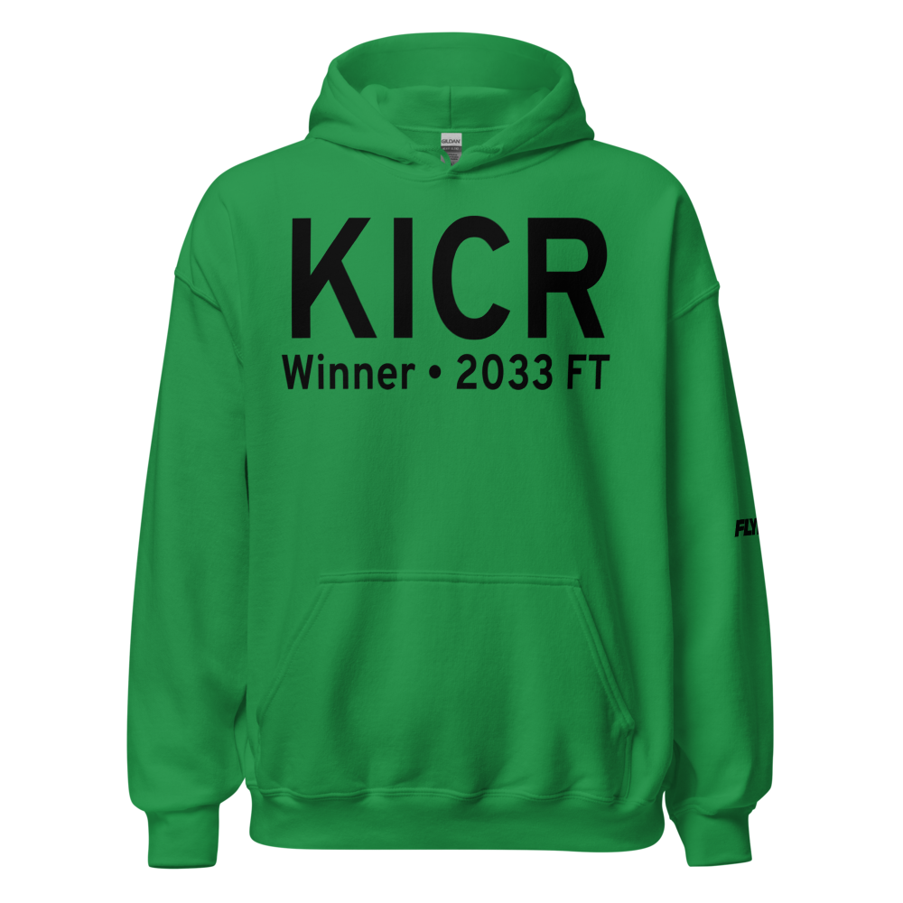 Winner Regional Airport (KICR) ICAO Hoodie Sweatshirt 
