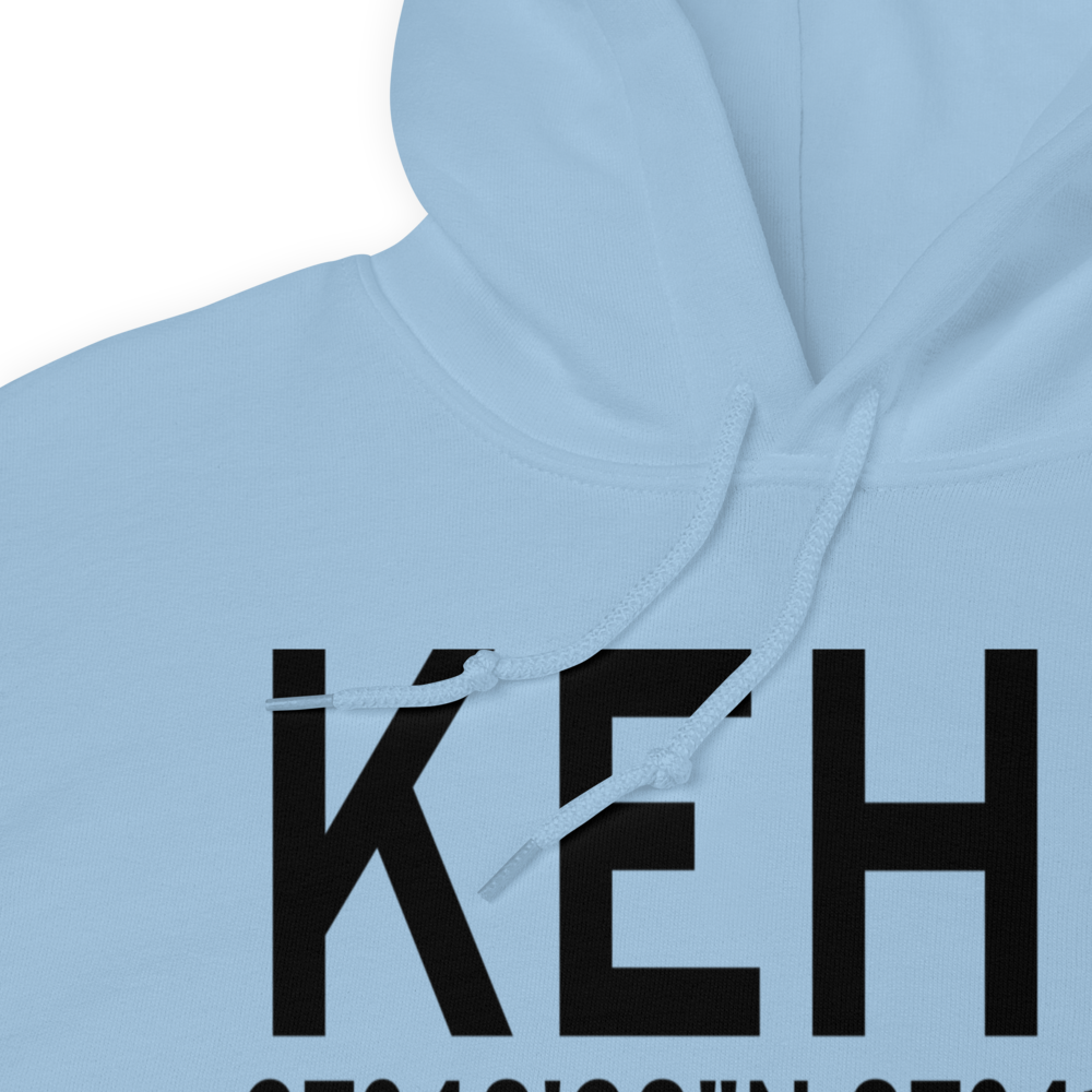 Henderson City County Airport (KEHR) ICAO Hoodie Sweatshirt 