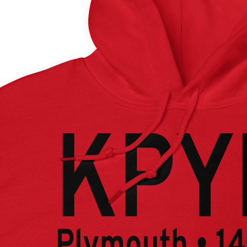 Plymouth Municipal Airport (KPYM) ICAO Hoodie Sweatshirt 