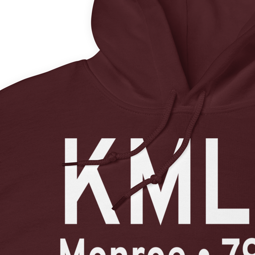 Monroe Regional Airport (KMLU) ICAO Hoodie Sweatshirt 