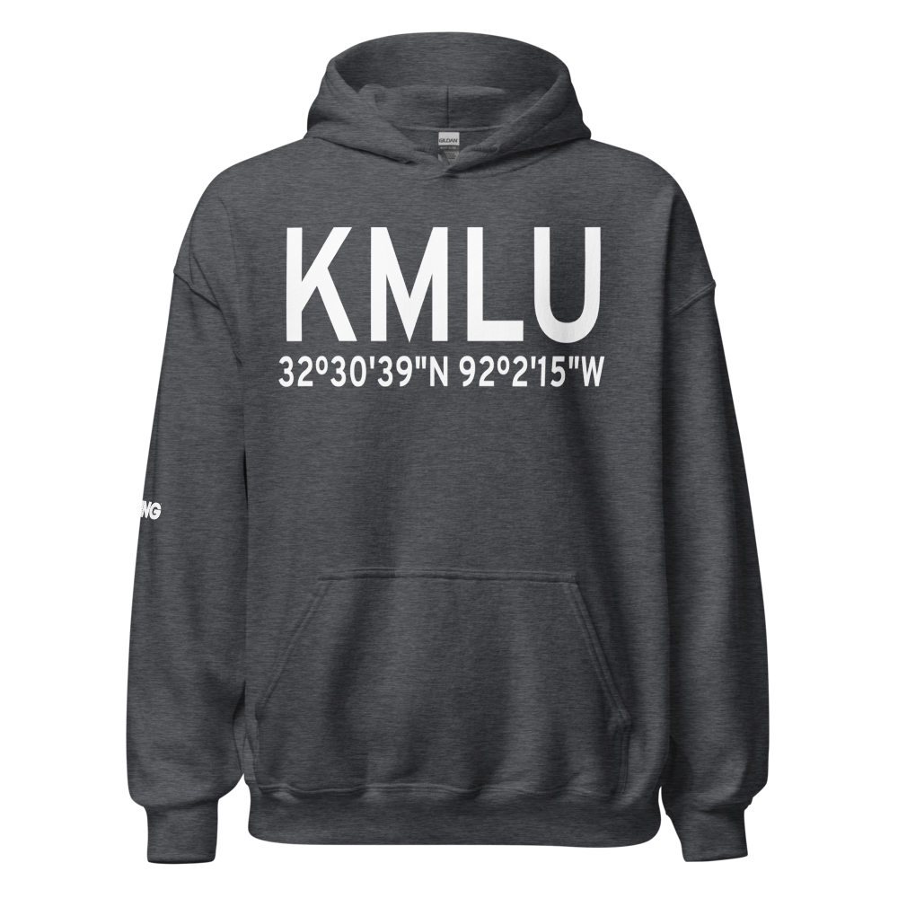 Monroe Regional Airport (KMLU) ICAO Hoodie Sweatshirt 