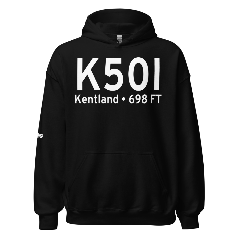 Kentland Municipal Airport (K50I) ICAO Hoodie Sweatshirt 