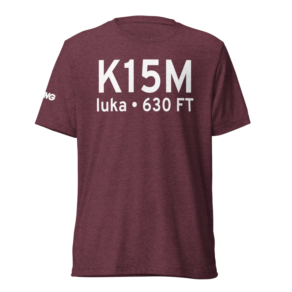 Iuka Airport (K15M) ICAO Tri-blend T-Shirt 
