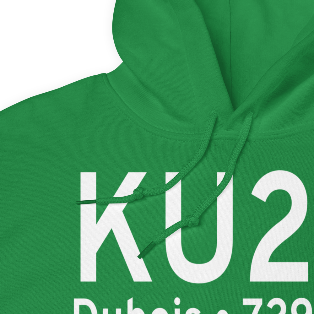 Dubois Municipal Airport (KU25) ICAO Hoodie Sweatshirt 