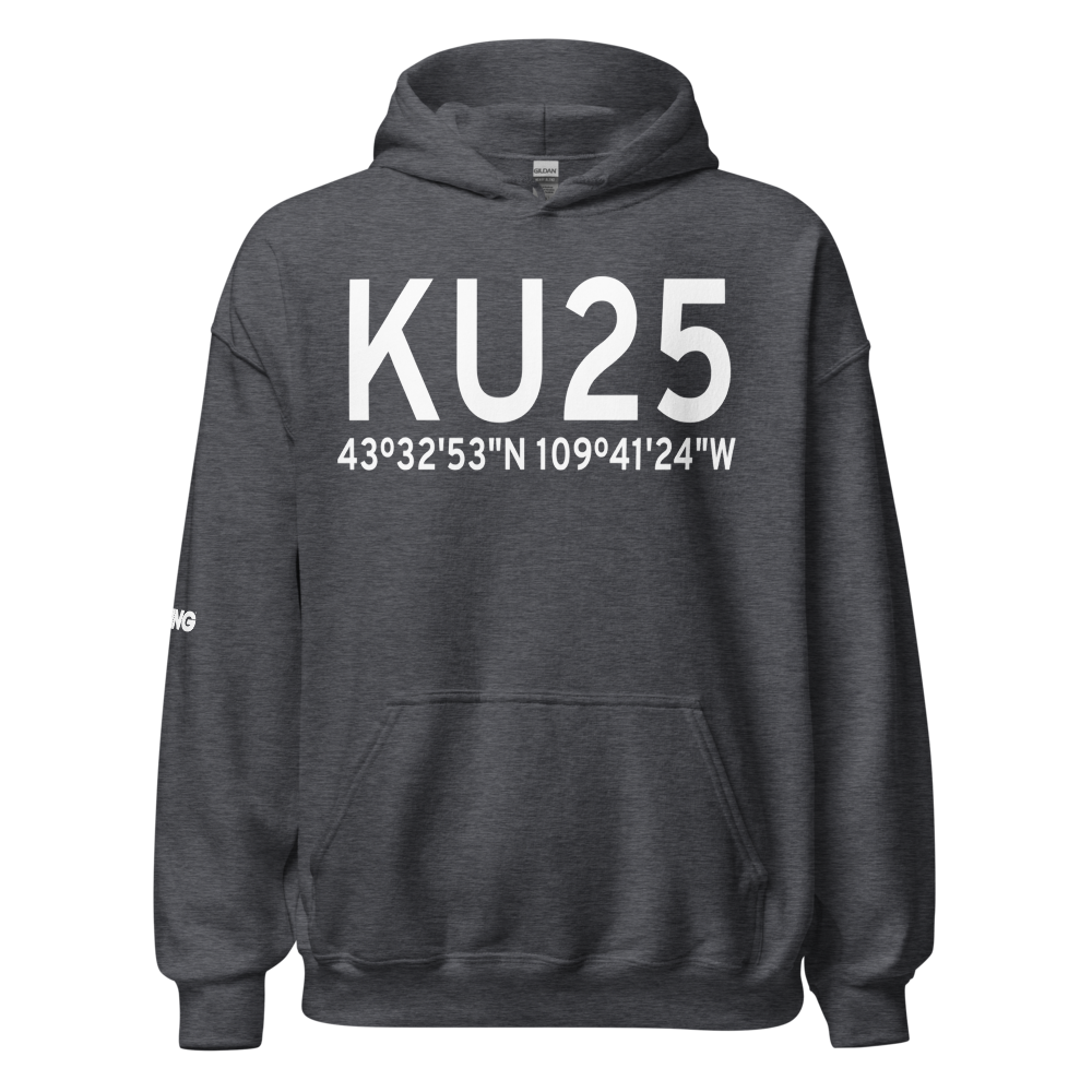 Dubois Municipal Airport (KU25) ICAO Hoodie Sweatshirt 