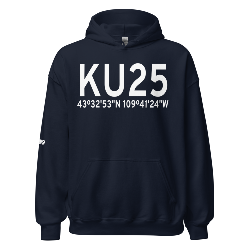 Dubois Municipal Airport (KU25) ICAO Hoodie Sweatshirt 