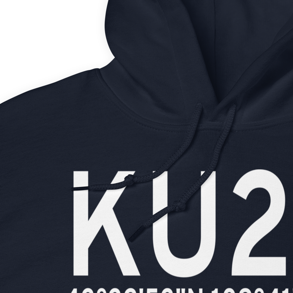 Dubois Municipal Airport (KU25) ICAO Hoodie Sweatshirt 