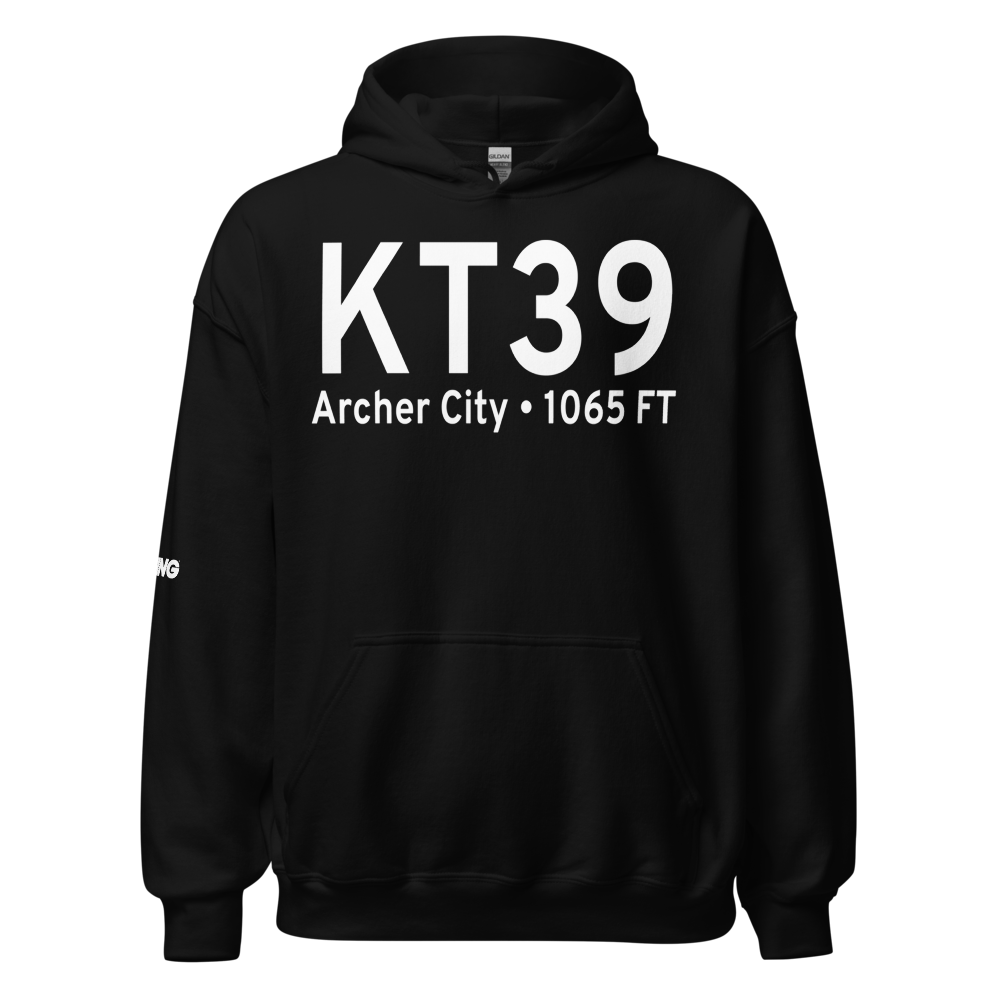 Archer City Municipal Airport (KT39) ICAO Hoodie Sweatshirt 