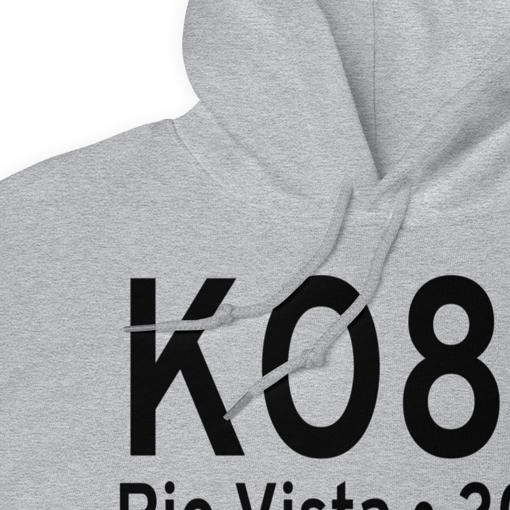 Rio Vista Municipal Airport (KO88) ICAO Hoodie Sweatshirt 