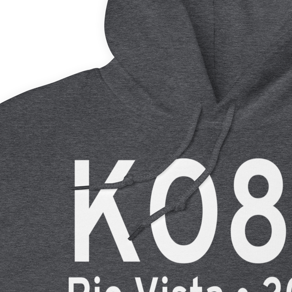 Rio Vista Municipal Airport (KO88) ICAO Hoodie Sweatshirt 