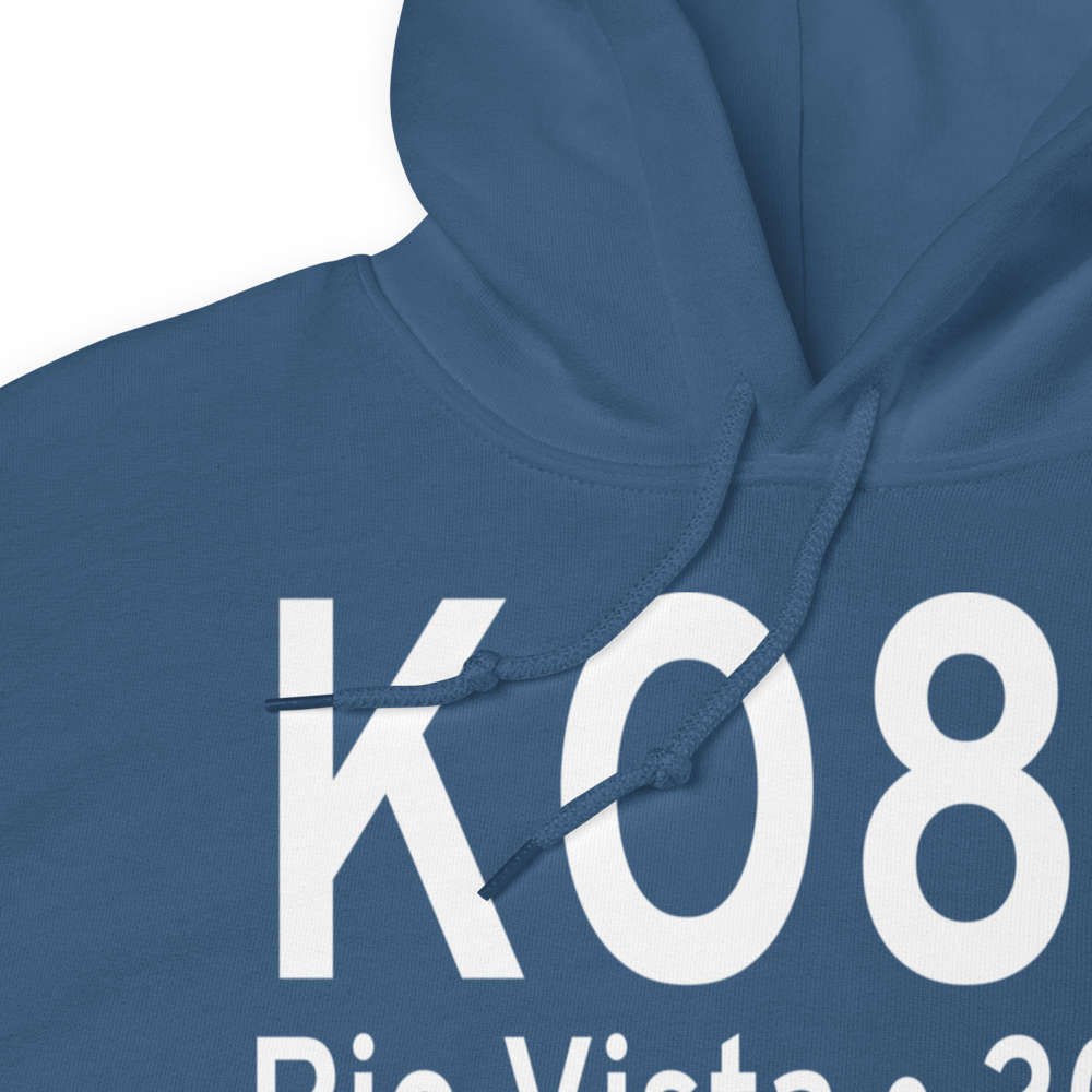 Rio Vista Municipal Airport (KO88) ICAO Hoodie Sweatshirt 