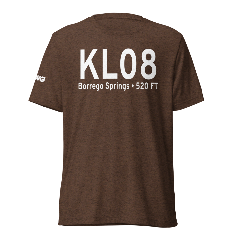 Borrego Valley Airport (KL08) ICAO Tri-blend T-Shirt 