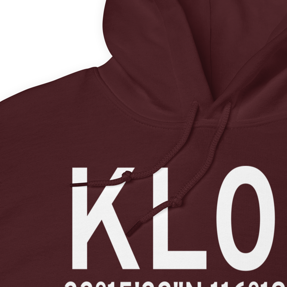 Borrego Valley Airport (KL08) ICAO Hoodie Sweatshirt 