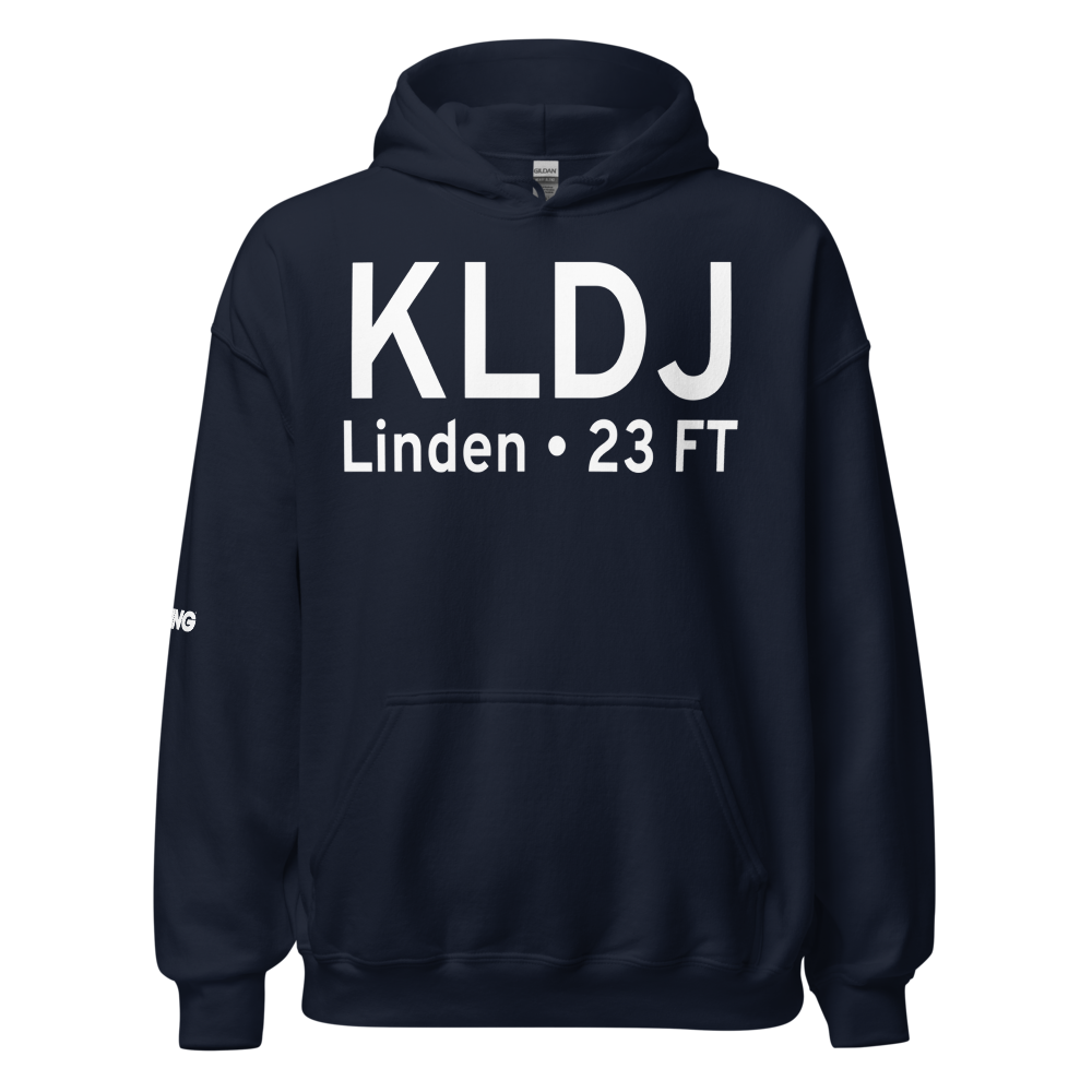 Linden Airport (KLDJ) ICAO Hoodie Sweatshirt 